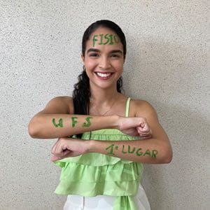Adriely Tavares Siqueira – 1º lugar Fisioterapia – UFSSE